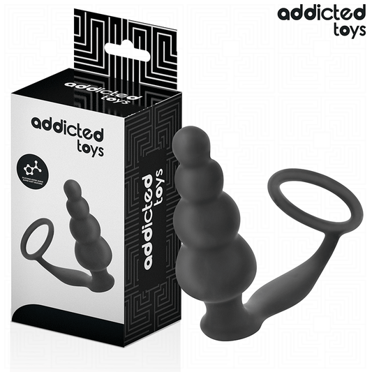 ADDICTED TOYS - BUTTPLUG MET RING SILICONEN MODEL 5