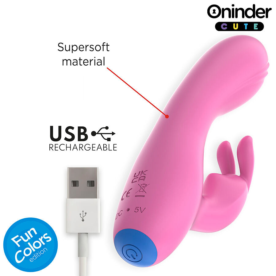 ONINDER CUTE - LOVE BUNNY VIBRATOR G-SPOT CLITORIS - GRATIS WERELDWIJDE APP