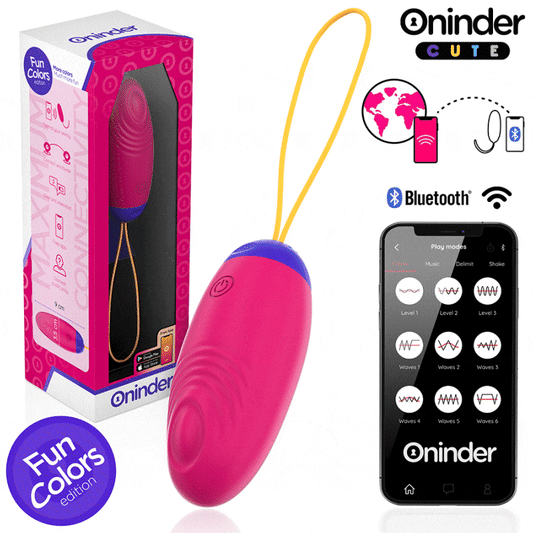 ONINDER CUTE - LOVE PLEASURE VIBRO-WAVE TAPPING SILICONEN EI - GRATIS WERELDWIJDE APP