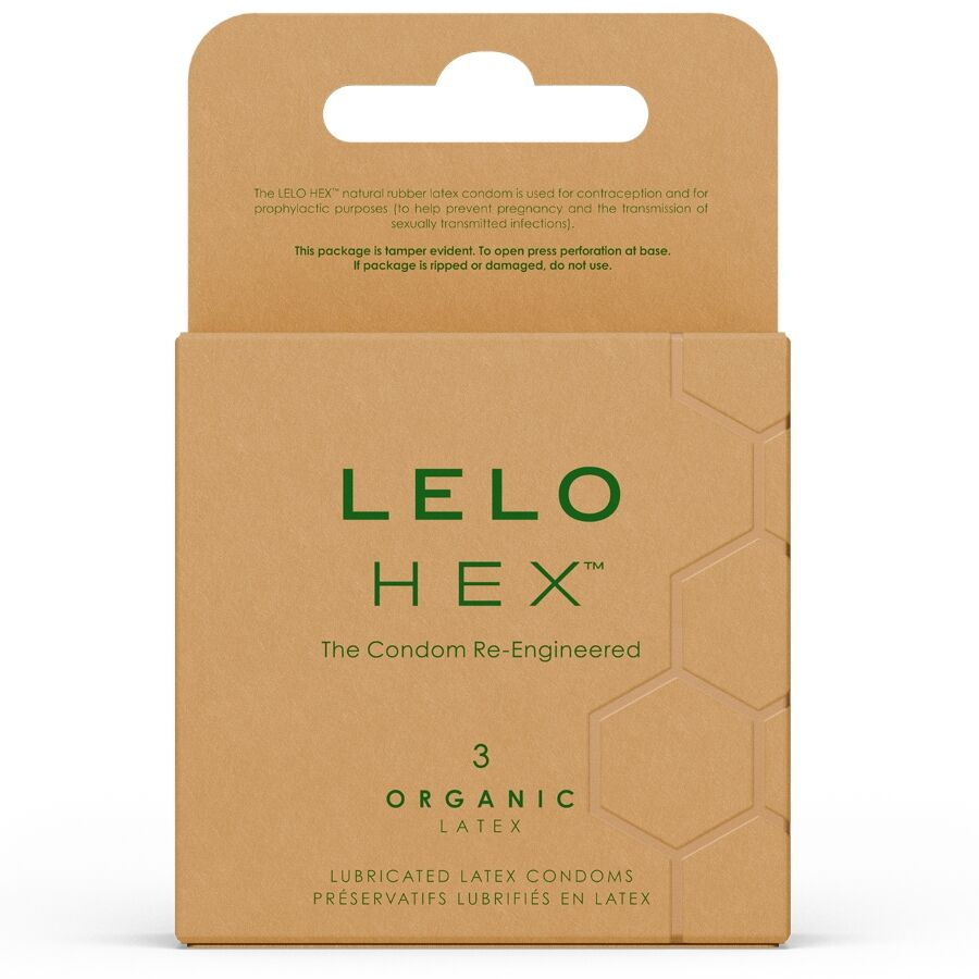 LELO - HEX BIOLOGISCH CONDOOM DOOS 3 STUKS