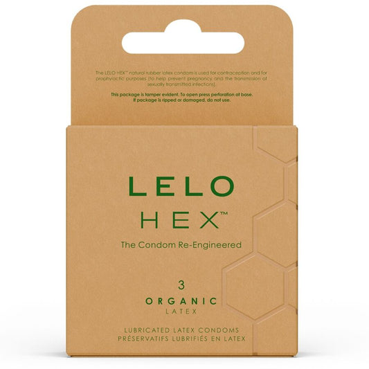 LELO - HEX BIOLOGISCH CONDOOM DOOS 3 STUKS