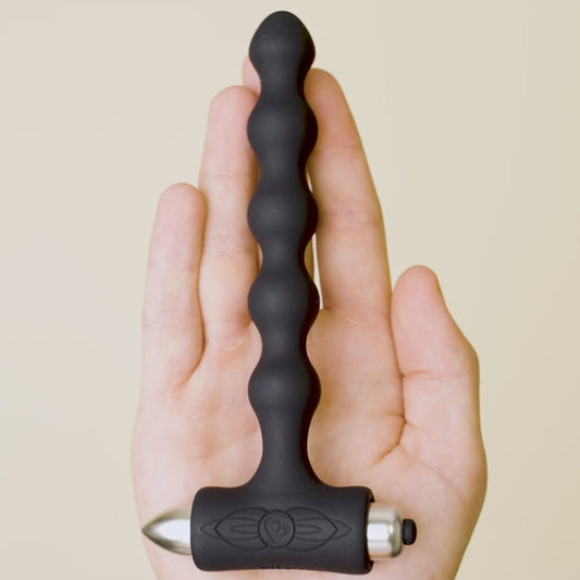 ROCKS- OFF - PETITE SENSATIONS PARELT JES ANAL PLUG VIBRATOR ZWART