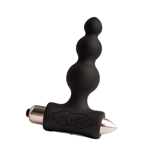 ROCKS- OFF - PETITE SENSATIONS ANAL PLUG VIBRATOR ZWART MET BELLETJES