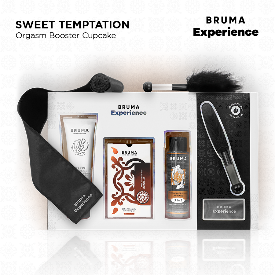 BRUMA XPERIENCE - KIT MET ZOETE AMERIKAANSE TAARTVERLEIDING MET ORGASMEVERSTERKER