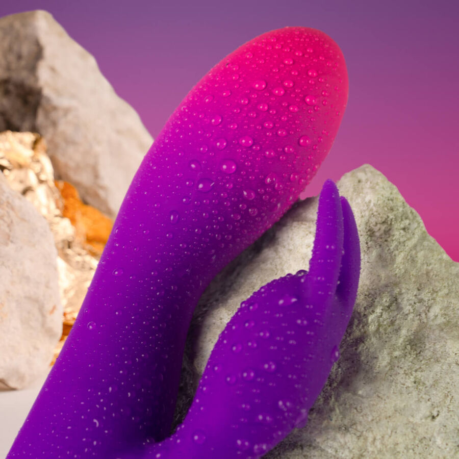 ROCKS-OFF - GLO-GIRL PAARSE KONIJN VIBRATOR