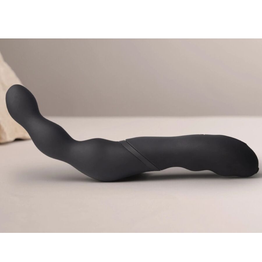 ROCKS-OFF - ZWARTE PROSTAAT- EN ANALE VIBRATOR ADAPTER