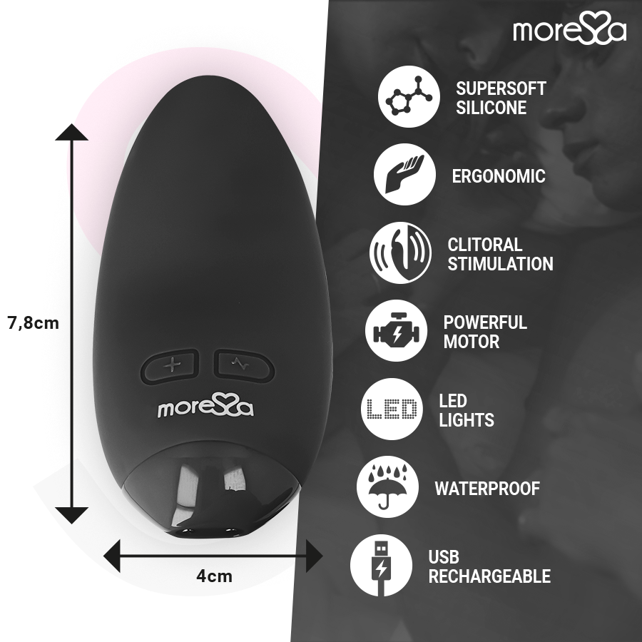 MORESSA - BLOSSOM ZWARTE VIBRATOR