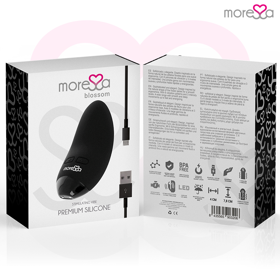 MORESSA - BLOSSOM ZWARTE VIBRATOR