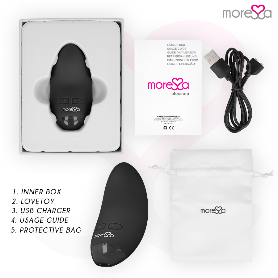 MORESSA - BLOSSOM ZWARTE VIBRATOR