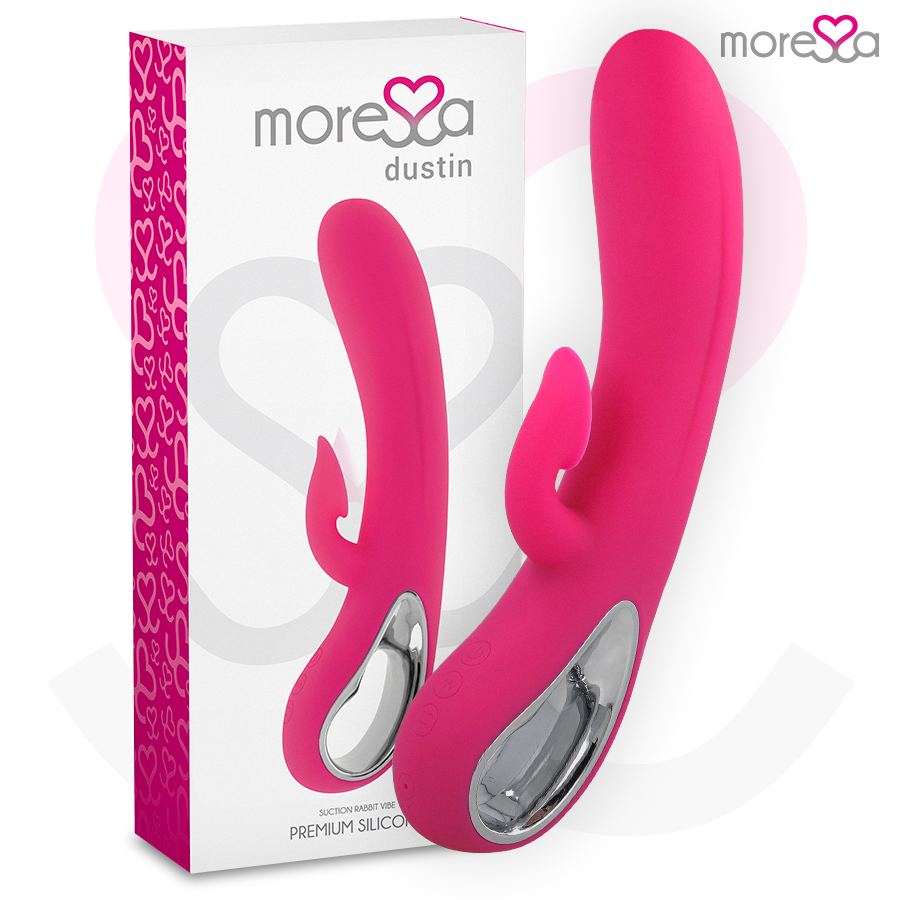 MORESSA - DUSTIN CLITORALE ZUIGING EN KRACHTIGE TRILLING PREMIUM SILICONEN OPLAADBAAR