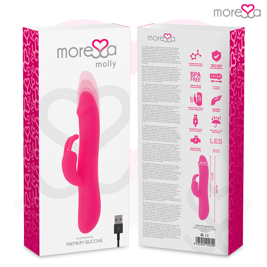 MORESSA - MOLLY PREMIUM SILICONEN OPLAADBAAR