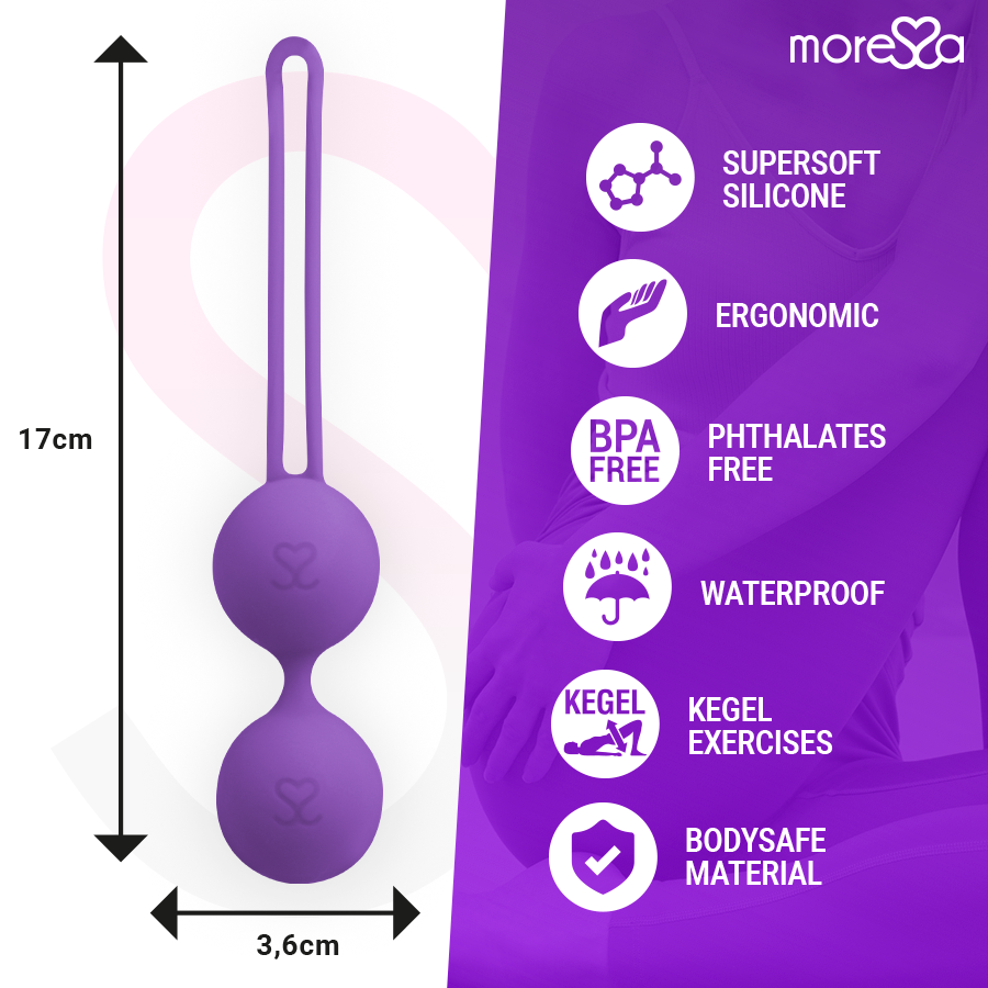 MORESSA - OSIAN THREE PREMIUM LILA SILICONEN