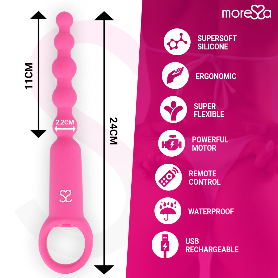 MORESSA - RONIE AFSTANDSBEDIENING ANALE PLEZIER ROZE