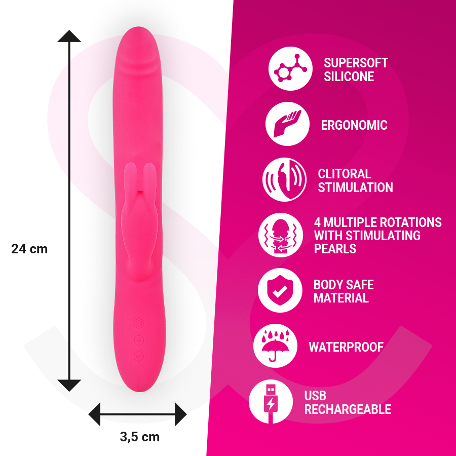 MORESSA - SOMER PREMIUM VIBRATOR MET MEERDERE ROTATIE