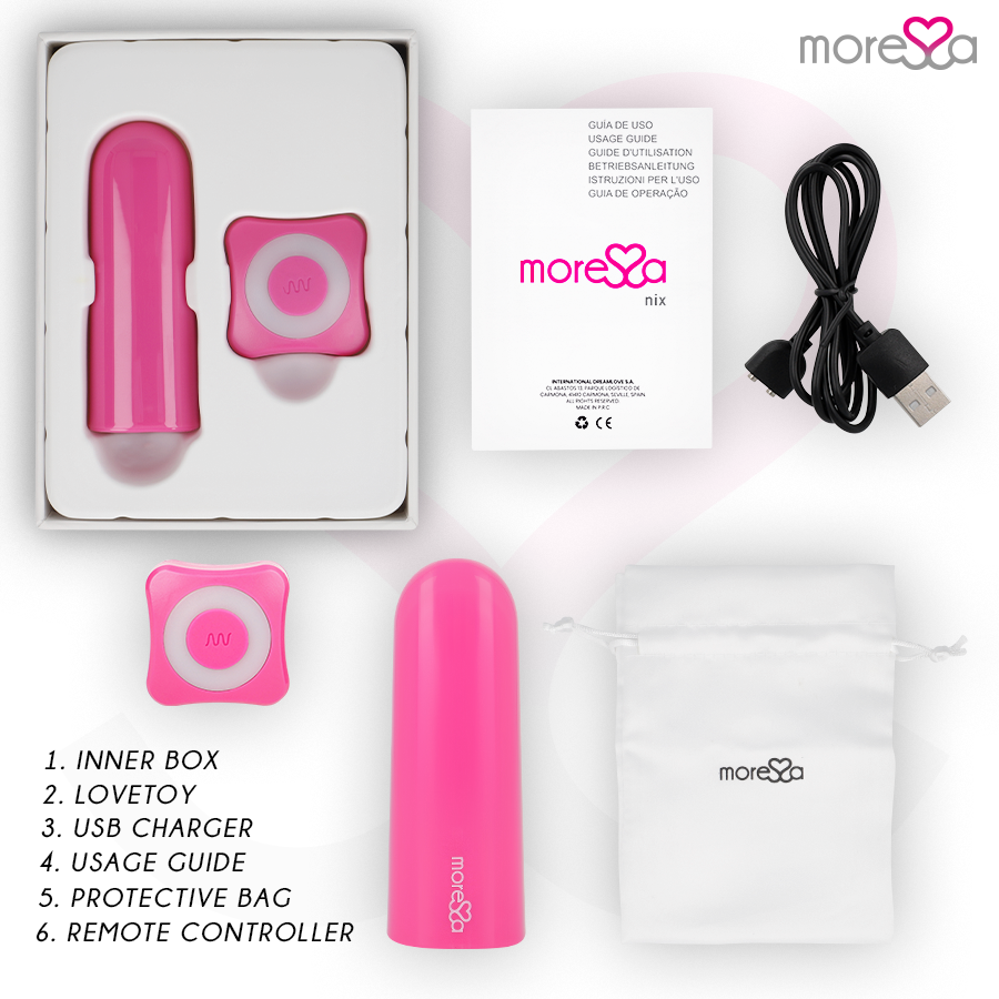 MORESSA - NIX VIBRATOR AFSTANDSBEDIENING ROZE