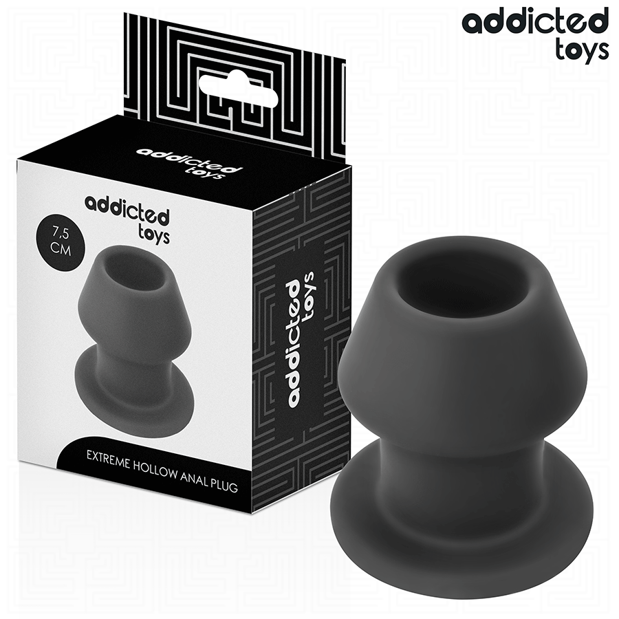 ADDICTED TOYS - EXTREEM HOLLE ANALE PLUG SILICONEN MAAT S 7,5 CM