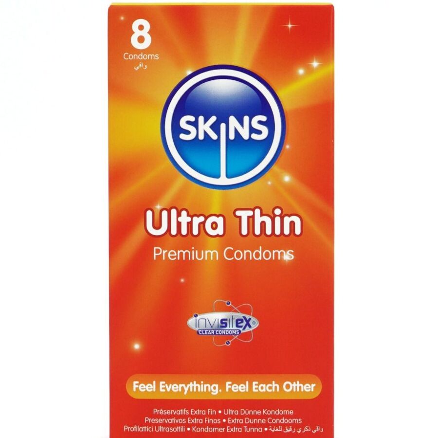 SKINS - ULTRADUNNE PREMIUM CONDOMS PAK 8