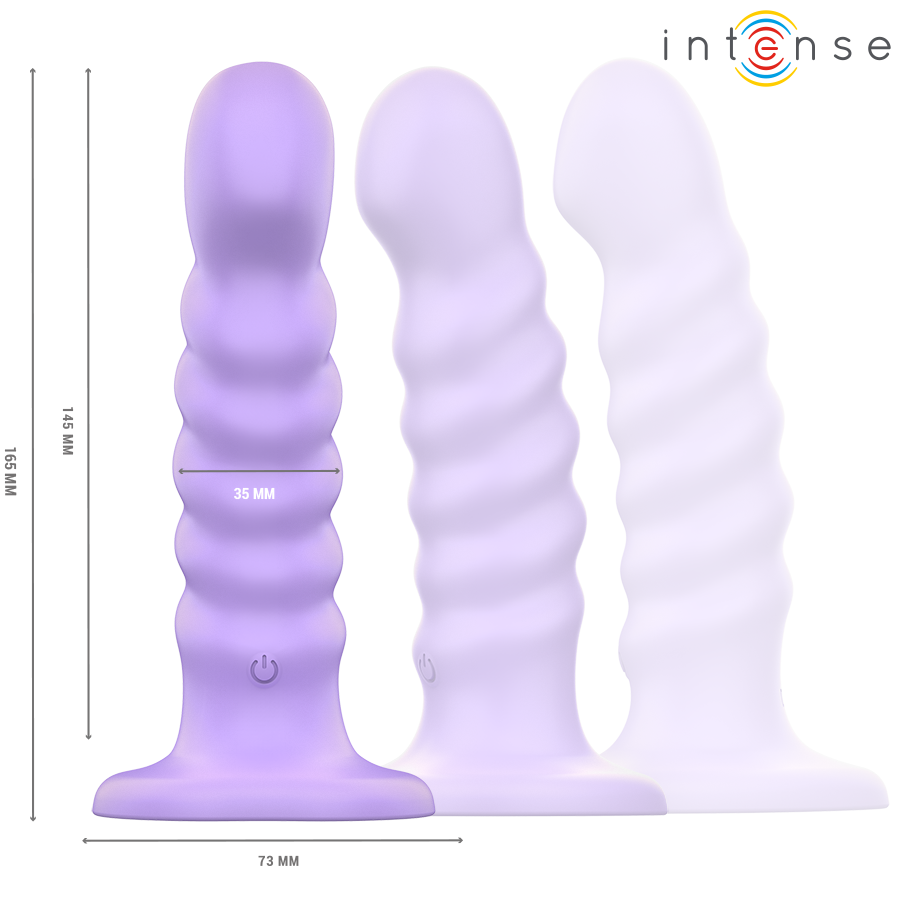 INTENSE - BRENDA VIBRATOR MAAT M SPIRAAL DESIGN 10 TRILLINGEN PAARS AFSTANDSBEDIENING