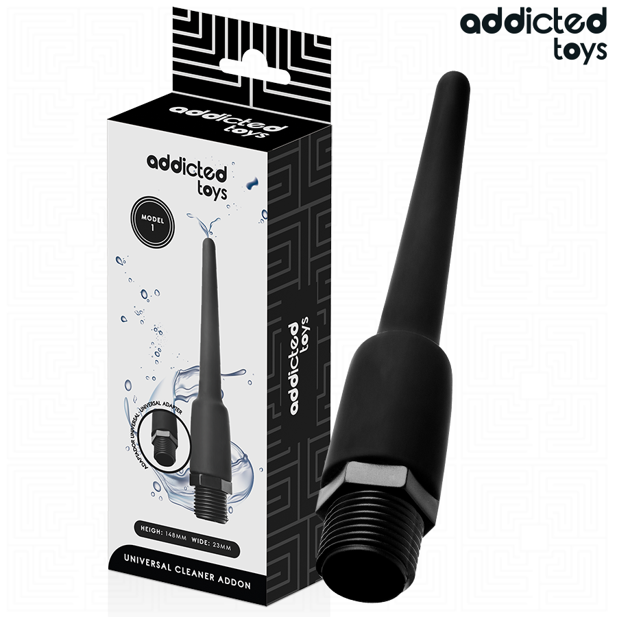 ADDICTED TOYS - ANAALREINIGER MET UNIVERSELE ADAPTER MODEL 1