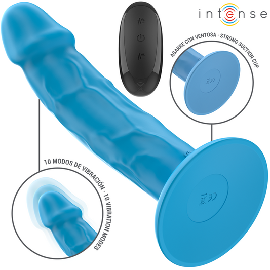 INTENSE - PHOEBE REALISTISCHE VIBRATOR 10 TRILLINGEN BLAUW AFSTANDSBEDIENING