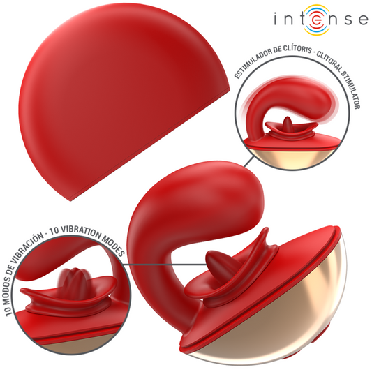 INTENSE - MARIAH VIBRATOR & STIMULATOR IN U-VORM 10 TRILLINGEN ROOD