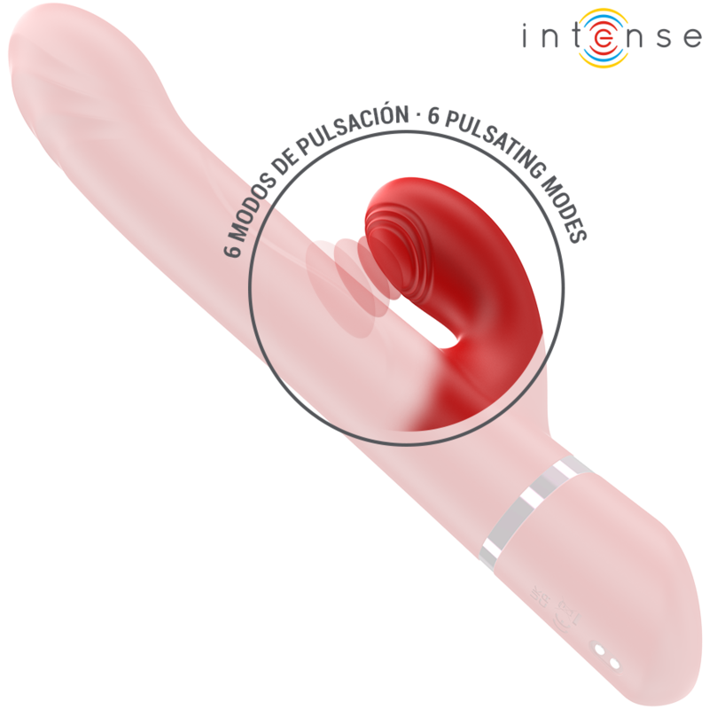 INTENSE - LELE MULTIFUNCTIONELE VIBRATOR ROTEREND & OSCILLEREND & STIMULEREND ROOD