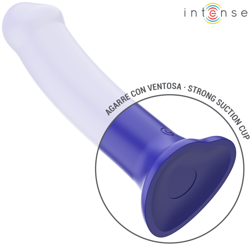 INTENS - VICTORIA VIBRATOR MET ZUIGNAP 10 TRILLINGEN DONKERBLAUW AFSTANDSBEDIENING