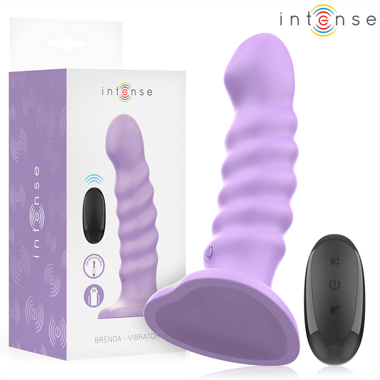 INTENSE - BRENDA VIBRATOR MAAT M SPIRAAL DESIGN 10 TRILLINGEN PAARS AFSTANDSBEDIENING
