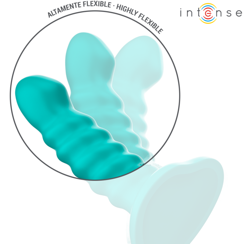 INTENSE - BUFFY VIBRATOR MAAT S SPIRAALVORMIG ONTWERP 10 TRILLINGEN BLAUWE AFSTANDSBEDIENING