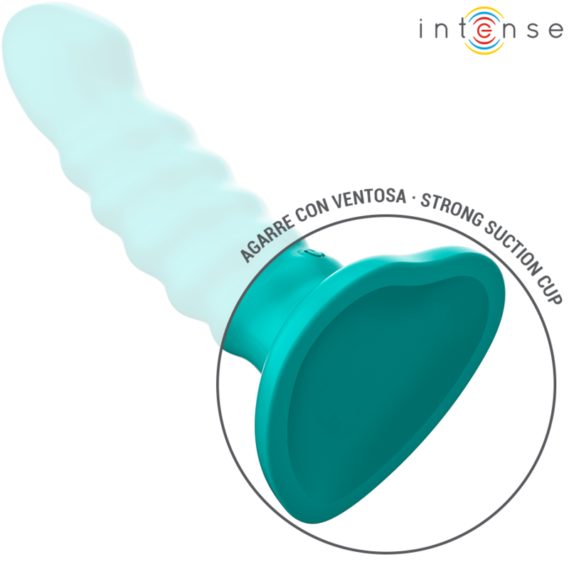 INTENSE - BUFFY VIBRATOR MAAT S SPIRAALVORMIG ONTWERP 10 TRILLINGEN BLAUWE AFSTANDSBEDIENING