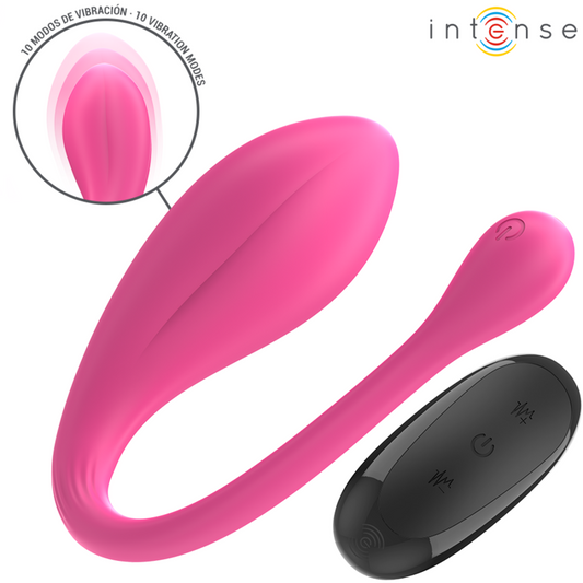 INTENSE - JANICE UW VIBRATOR DUBBELE STIMULATIE 10 VIBRATIES ROZE AFSTANDSBEDIENING