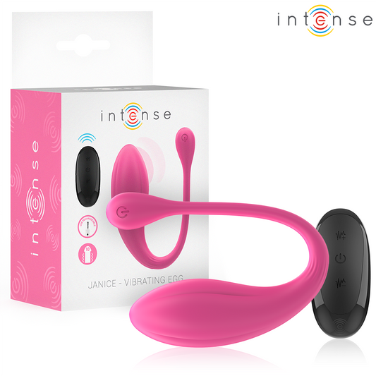 INTENSE - JANICE UW VIBRATOR DUBBELE STIMULATIE 10 VIBRATIES ROZE AFSTANDSBEDIENING