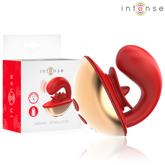 INTENSE - MARIAH VIBRATOR & STIMULATOR IN U-VORM 10 TRILLINGEN ROOD
