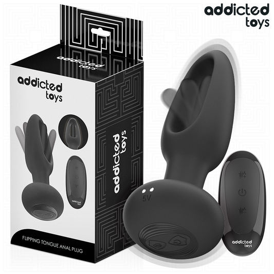 ADDICTED TOYS - ANAALPLUG MET TRILLENDE TONG EN AFSTANDSBEDIENING