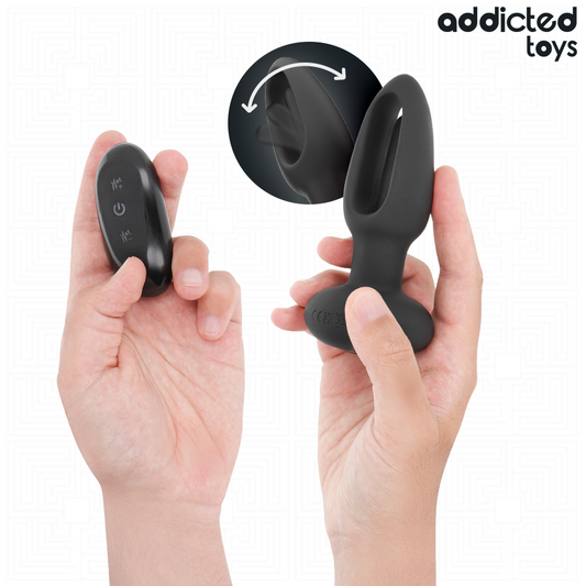 ADDICTED TOYS - ANAALPLUG MET TRILLENDE TONG EN AFSTANDSBEDIENING