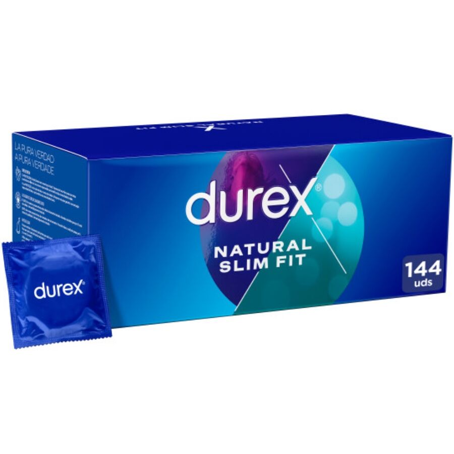 DUREX - NATUURLIJKE SLANKE PASVORM BASIC 144 STUKS