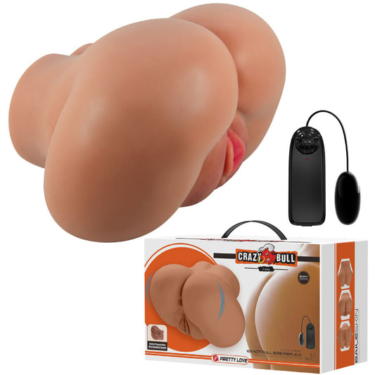 CRAZY BULL - LUNA VIBRATOR KONT MET REALISTISCHE VAGINA EN ANUS AFSTANDSBEDIENING