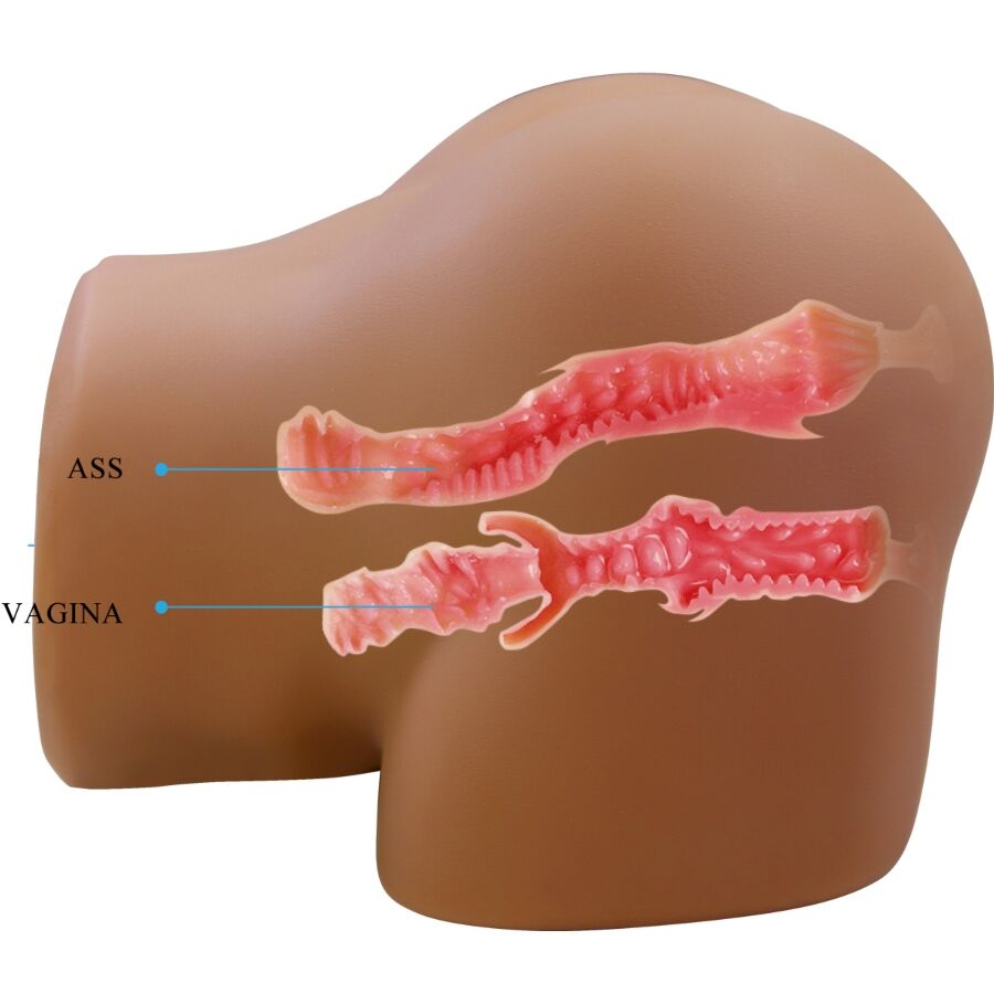 CRAZY BULL - GERIANN REALISTISCHE VROUWELIJKE BILVIBRATOR EN ZUIGER MET GELUID 5,5 KG