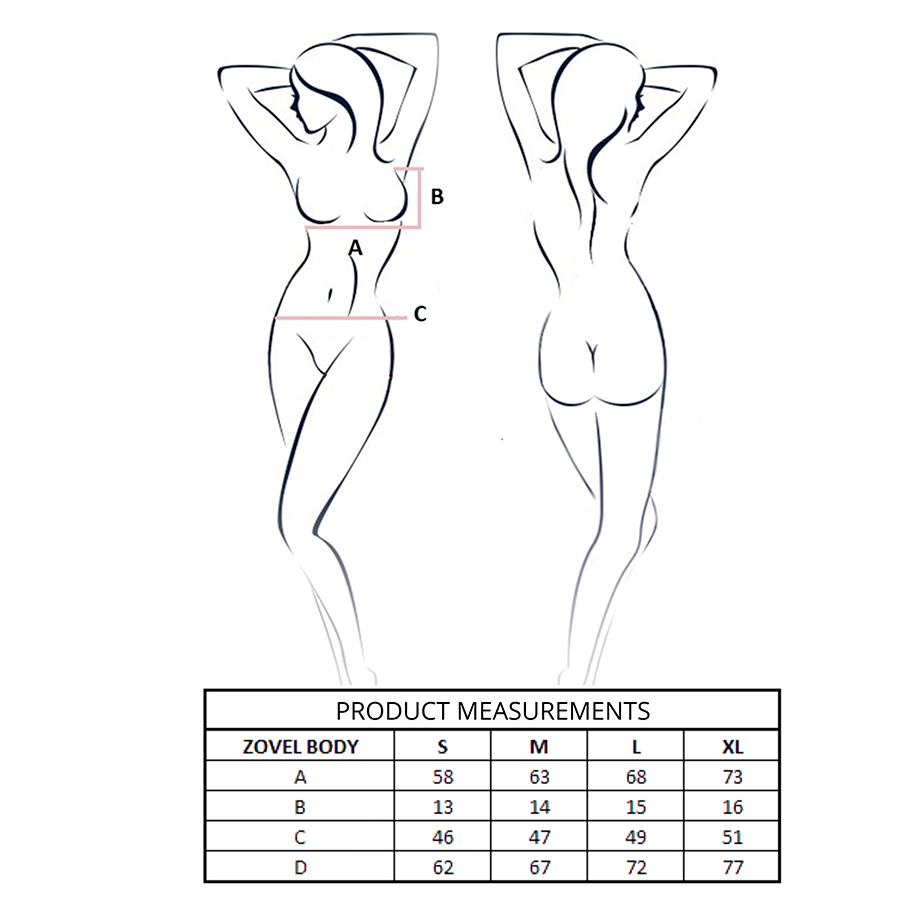 PASSION - ZOVEL BODY LIGHT PINK S/M
