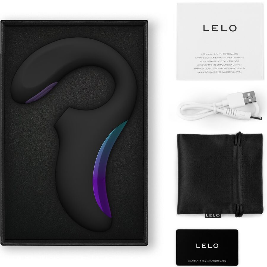 LELO - ENIGMA DUBBELE SONISCHE VIBRATOR G-PUNT ZWART