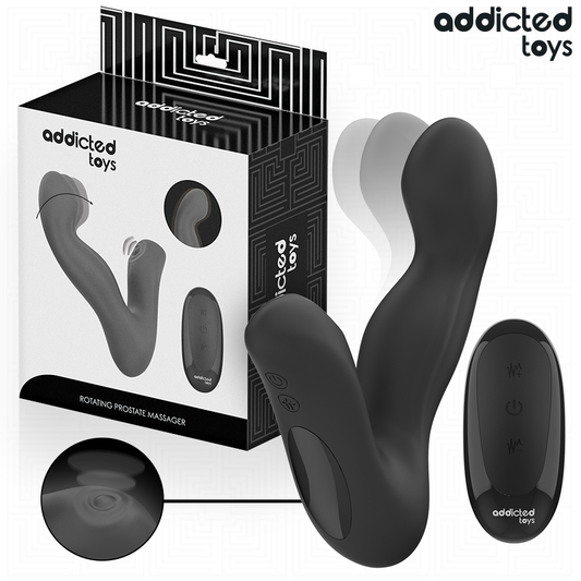 ADDICTED TOYS - OSCILLERENDE PROSTAATMASSAGER MET PULSATIESTAND AFSTANDSBEDIENING