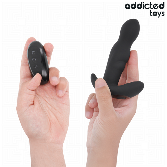 ADDICTED TOYS - ROTERENDE TRILLENDE ANAALPLUG AFSTANDSBEDIENING