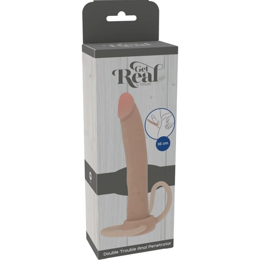 GET REAL - DOUBLE TROUBLE SILICONEN ANALE PENETRATOR 16 CM