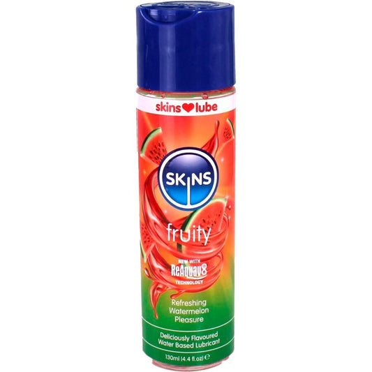 SKINS - FRUITIGE GLIJMIDDEL OP WATERBASIS WATERMELOEN 130 ML