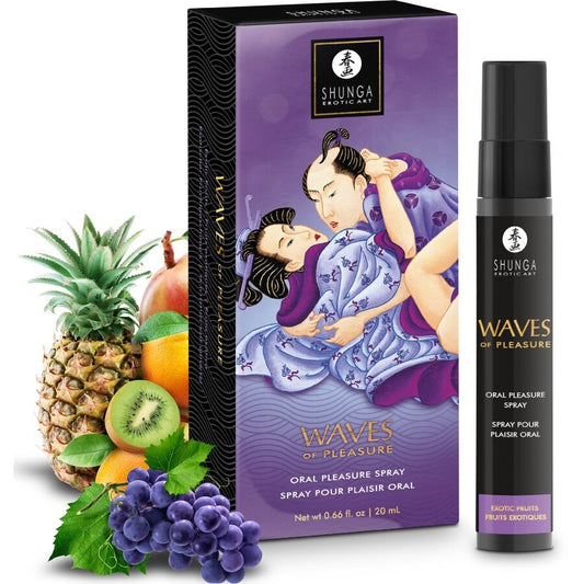 SHUNGA - WAVES PLEASURE SPRAY ORAAL VERLEIDELIJKE EXOTISCHE VRUCHTEN 20 ML