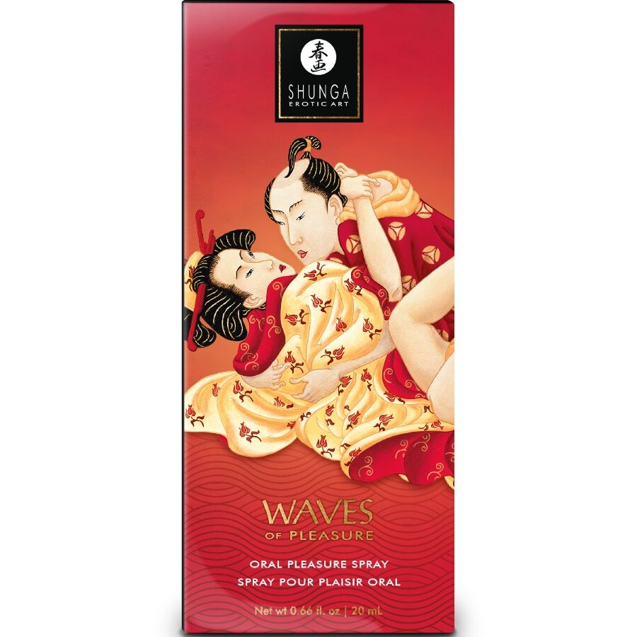 SHUNGA - WAVES PLEASURE SPRAY MONDELING VERLEIDELIJKE AARDBEI 20 ML