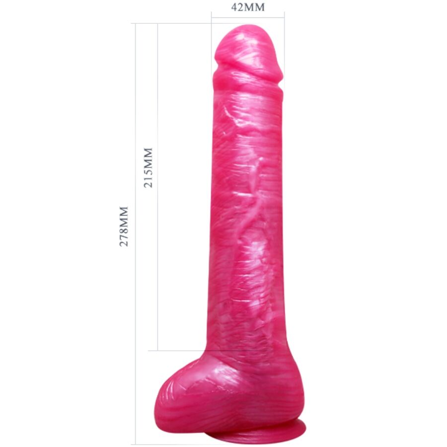 BAILE - REALISTISCHE ROZE DILDO PIEMEL MET ZUIGNAP