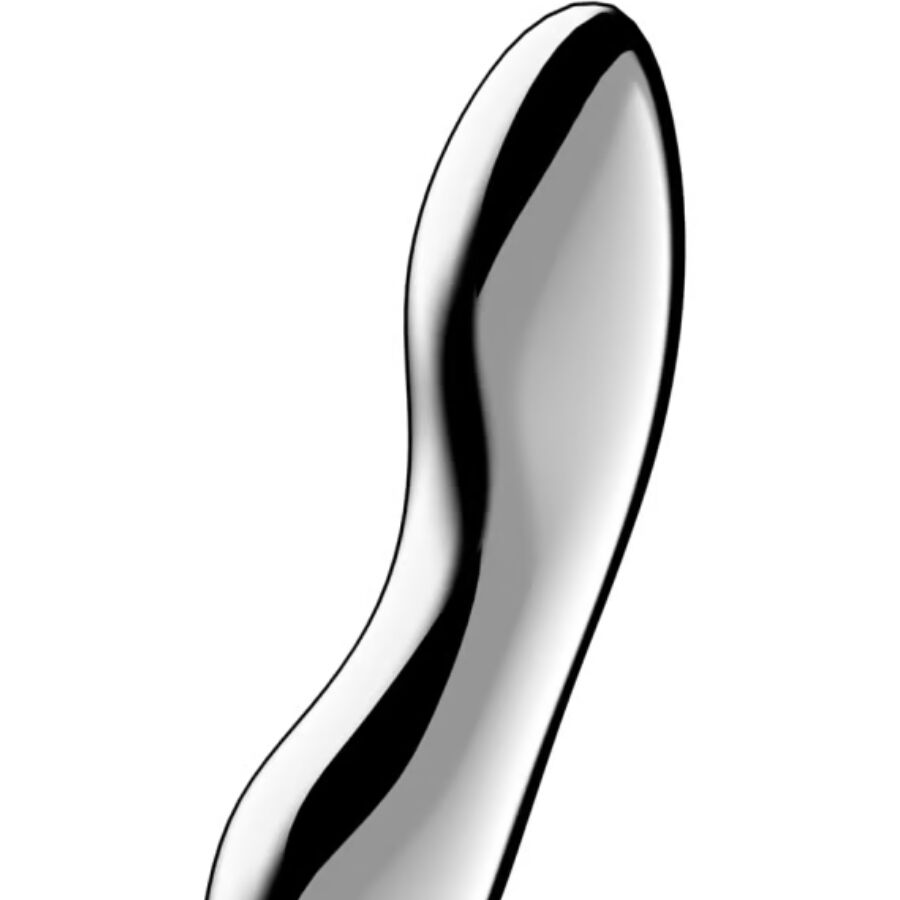 SATISFYER - COSMIC CREST 2 ROESTVRIJ STALEN DUBBELZIJDIGE DILDO