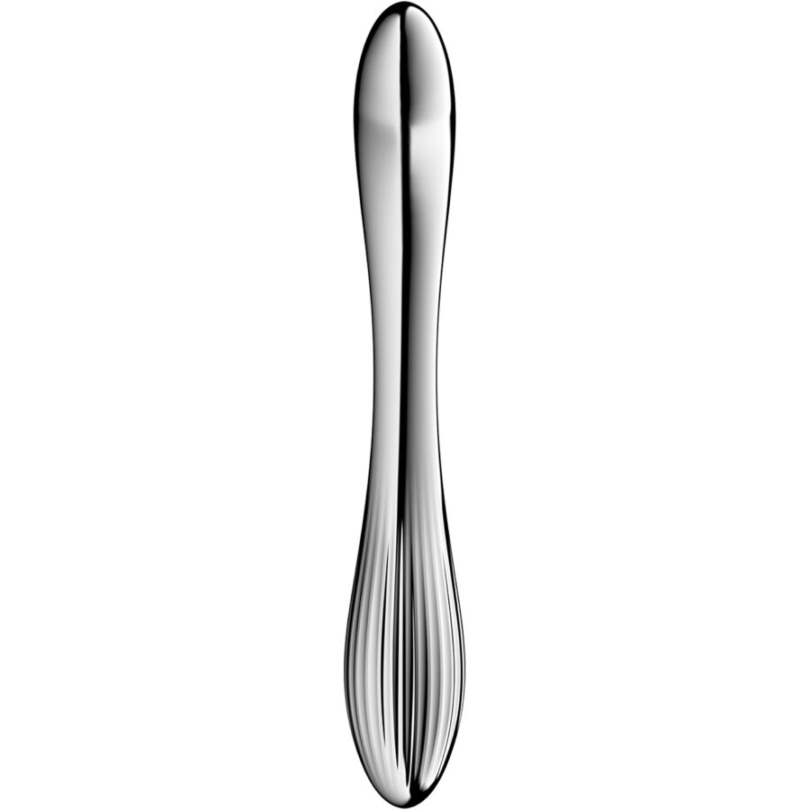 SATISFYER - PURE GRAVITY 1 ROESTVRIJ STALEN DUBBELZIJDIGE DILDO