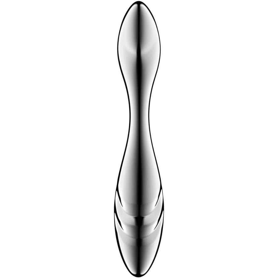 SATISFYER - PURE GRAVITY 3 ROESTVRIJ STALEN DUBBELZIJDIGE DILDO